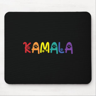 Comma La Harris Funny Cat Lettering Lgbt Rainbow F Mouse Pad