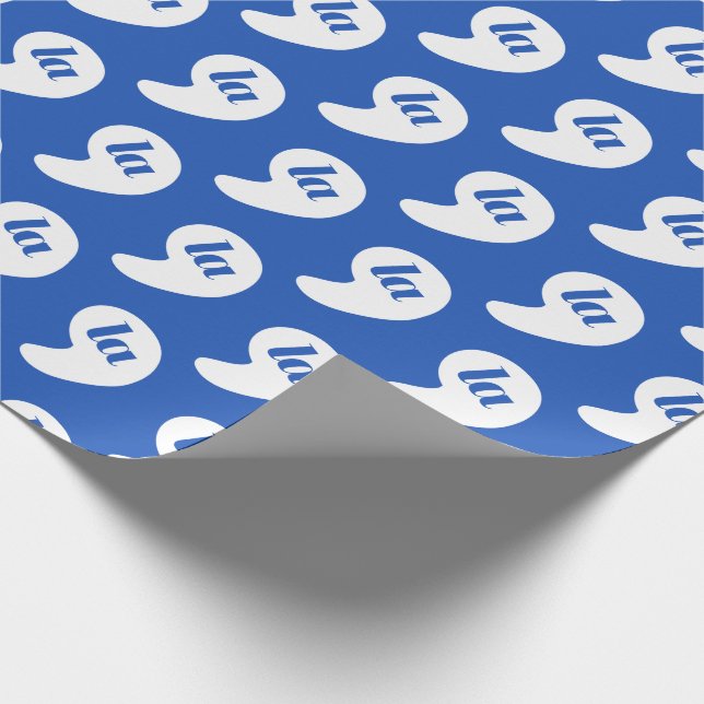 Comma La - Kamala Blue Wrapping Paper (Corner)
