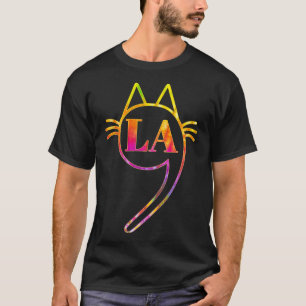 Comma La Kamala Cat Tie Dye Retro Harris 2024 Wome T-Shirt