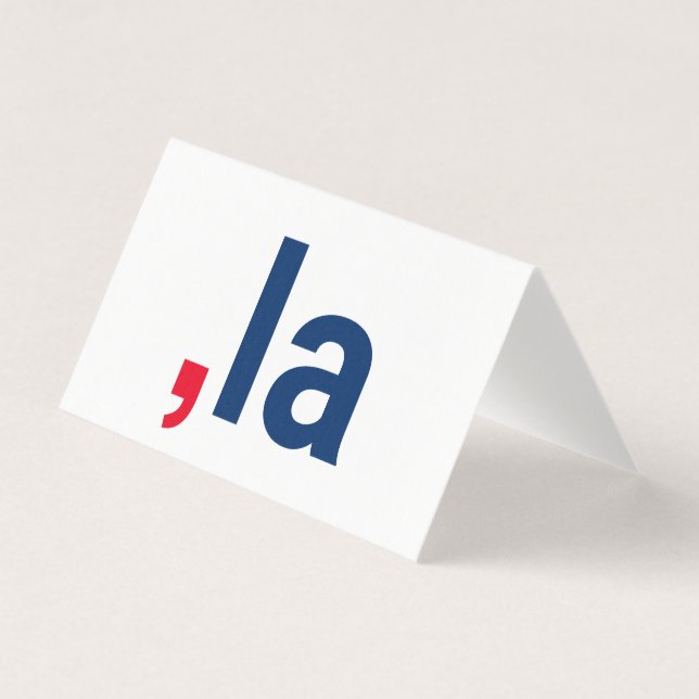 Comma La kamala funny pronunciation patriotic card (Front)