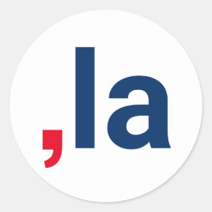 Comma La kamala funny pronunciation patriotic Classic Round Sticker