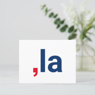 Comma La kamala funny pronunciation patriotic Postcard