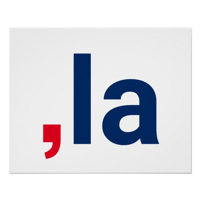 Comma La kamala funny pronunciation patriotic Poster (Front)
