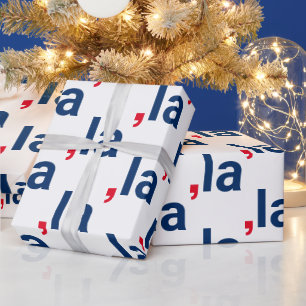 Comma La kamala funny pronunciation patriotic Wrapping Paper