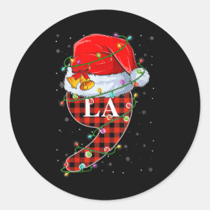 Comma La Kamala Harris 2024 President Christmas Pa Classic Round Sticker