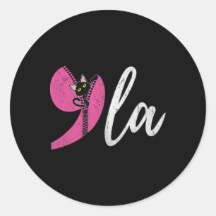 Comma La Kamala Harris 2024 Presidential Political Classic Round Sticker