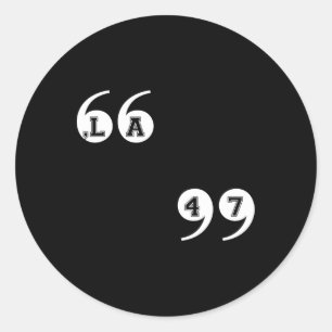Comma La Kamala Harris 47 Classic Round Sticker