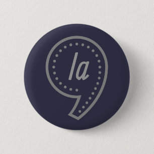 Comma la Kamala Harris 6 Cm Round Badge