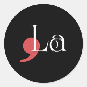 Comma La Kamala Harris American Flag Design Classic Round Sticker