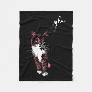 Comma La Kamala Harris Cat Kitten Cute Adorable Ta Fleece Blanket