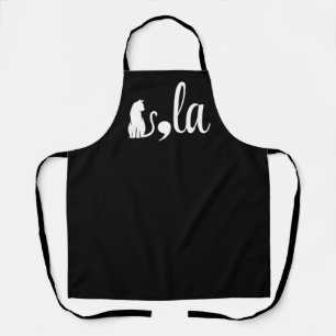 Comma La Kamala Harris - cat mum for Kamala Apron