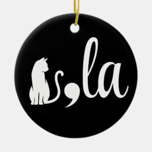 Comma La Kamala Harris - cat mum for Kamala Ceramic Ornament