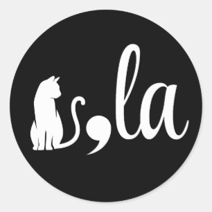 Comma La Kamala Harris - cat mum for Kamala Classic Round Sticker