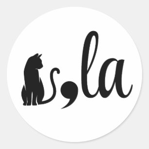 Comma La Kamala Harris - cat mum for Kamala Classic Round Sticker