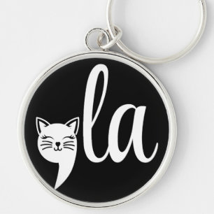 Comma La Kamala Harris - cat mum for Kamala Key Ring