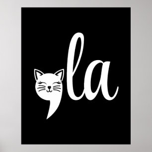 Comma La Kamala Harris - cat mum for Kamala Poster