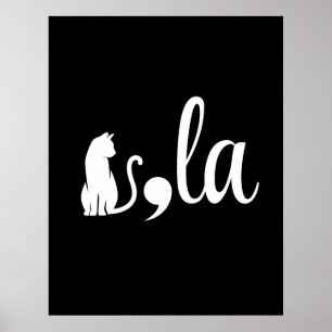 Comma La Kamala Harris - cat mum for Kamala Poster