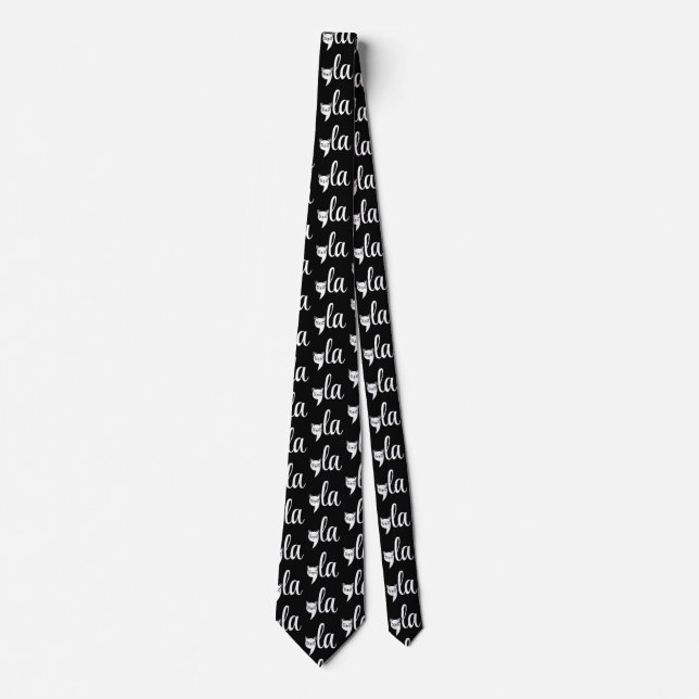 Comma La Kamala Harris - cat mum for Kamala  Tie (Front)