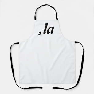 Comma La Kamala Harris - customised text design Apron