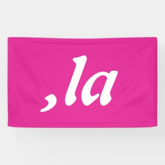 Comma La Kamala Harris - customised text design  Banner