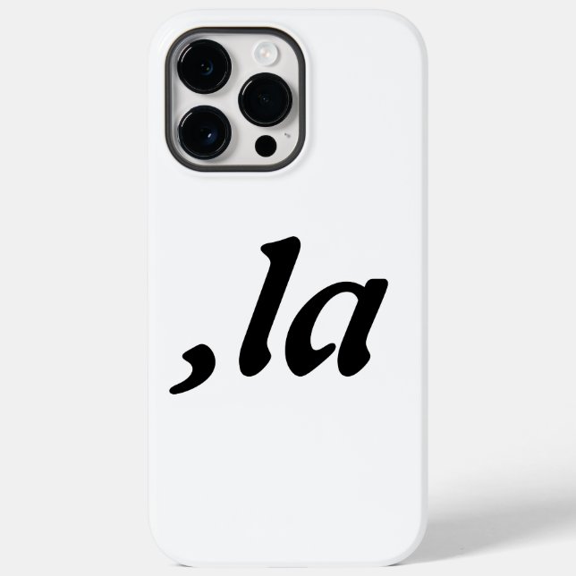 Comma La Kamala Harris - customised text design  Case-Mate iPhone Case (Back)