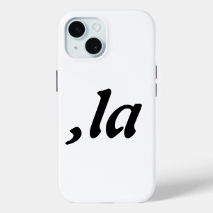 Comma La Kamala Harris - customised text design iPhone 15 Case