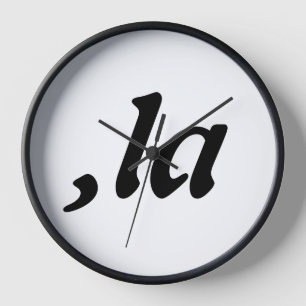 Comma La Kamala Harris - customised text design Clock