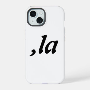 Comma La Kamala Harris - customised text design iPhone 15 Case