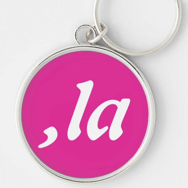 Comma La Kamala Harris - customised text design  Key Ring (Front)