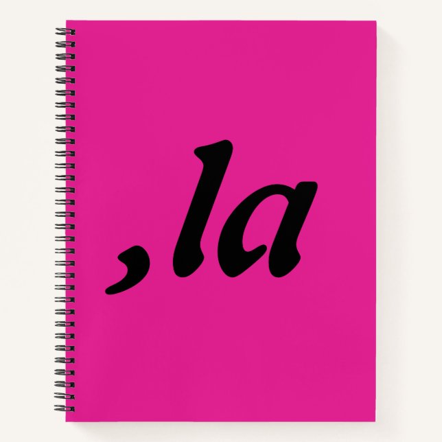Comma La Kamala Harris - customised text design  Notebook (Front)