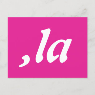 Comma La Kamala Harris - customised text design  Postcard