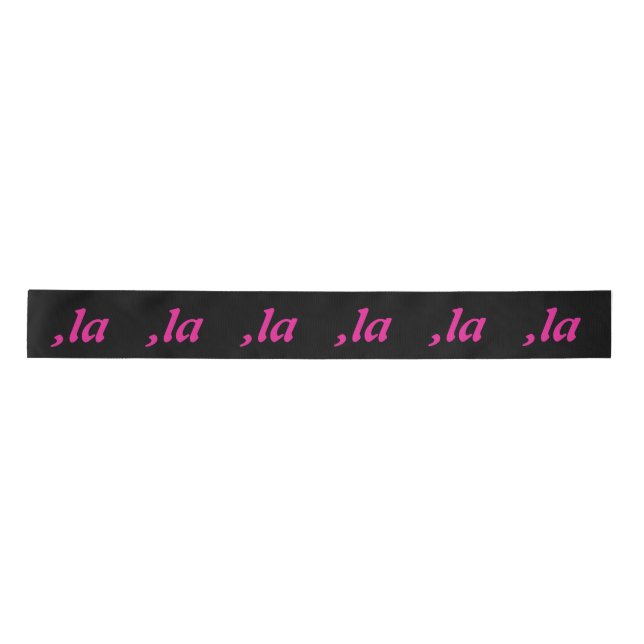 Comma La Kamala Harris - customised text design  Satin Ribbon (Front)