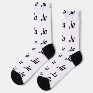Comma La Kamala Harris - customised text design  Socks