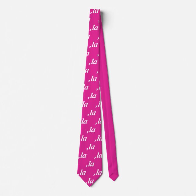 Comma La Kamala Harris - customised text design  Tie (Front)