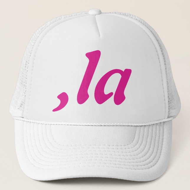 Comma La Kamala Harris - customised text design  Trucker Hat (Front)