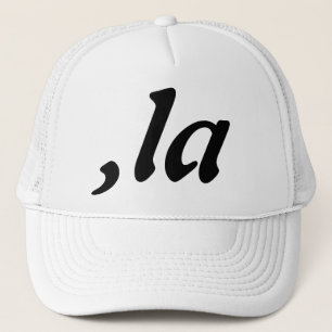 Comma La Kamala Harris - customised text design  Trucker Hat