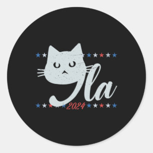 Comma La Kamala Harris For President 2024 Election Classic Round Sticker