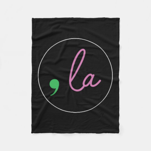 Comma La Kamala Harris For President 2024 Election Fleece Blanket (Front)