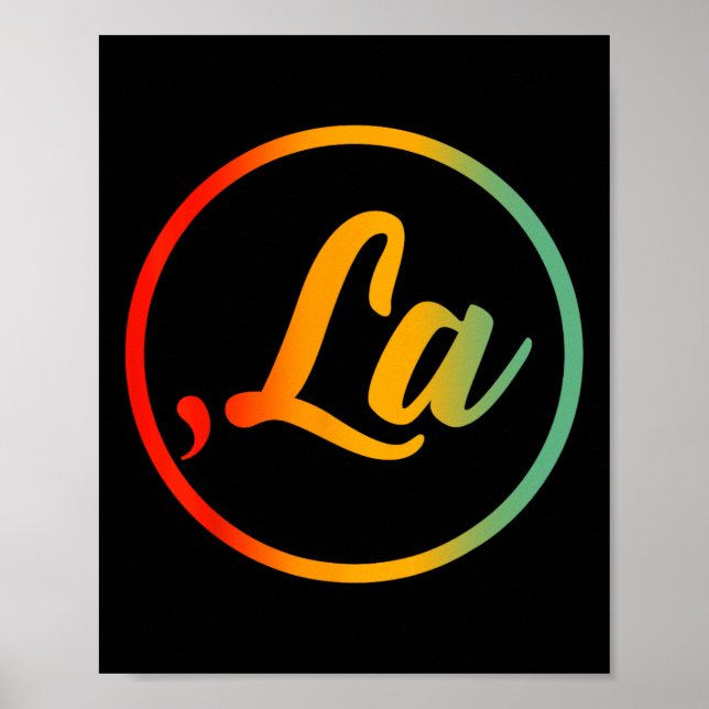 Comma La Kamala Harris For President 2024  Poster (Front)