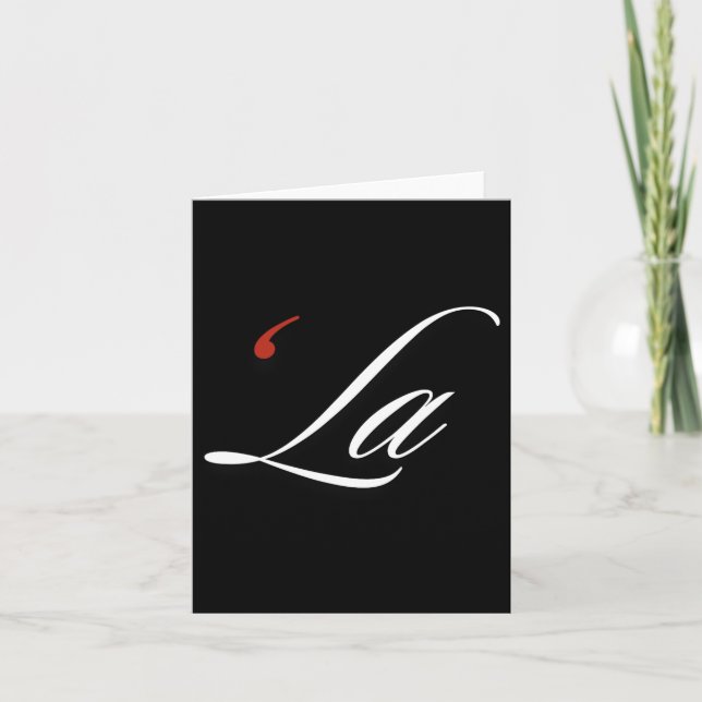 Comma La Kamala Harris Funny Punctuation La Electi Card (Front)