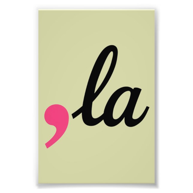 Comma La Kamala Harris President 2024 Stop Project Photo Print (Front)