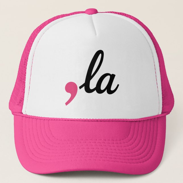 Comma La Kamala Harris President 2024 Stop Project Trucker Hat (Front)