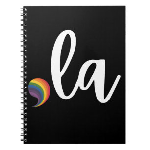 Comma La Kamala Harris Pride Rainbow LGBQ Gay Notebook