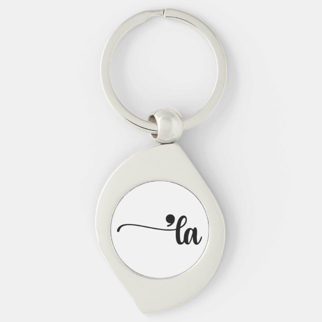 Comma La Kamala Harris Punctuation La Election Key Ring (Front)
