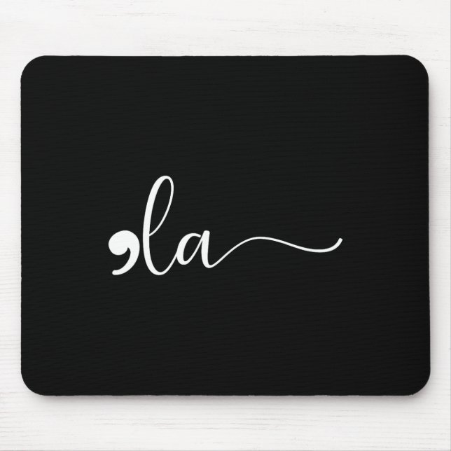 Comma La Kamala Harris Punctuation La Election Vot Mouse Pad (Front)