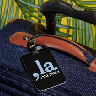 Comma La Kamala Harris Tim Walz Coach 2024 Luggage Tag