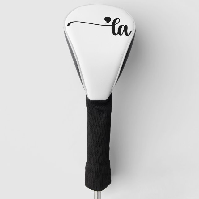 Comma La - Kamala White Golf Head Cover (Front)