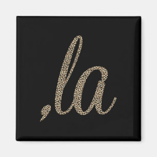 Comma La Leopard Print Funny Magnet