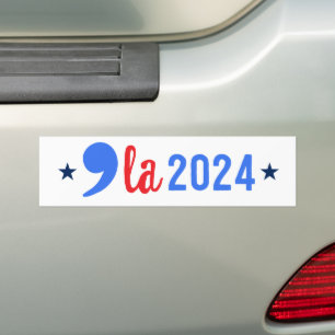 Comma La Madam President Kamala Harris 2024 Bumper Sticker