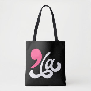 Comma La Madam President Kamala Harris 2024 Pink Tote Bag